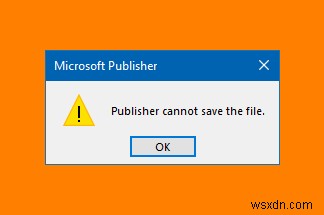 Microsoft Publisher ไม่สามารถบันทึกไฟล์เป็น PDF ใน Windows 11/10 