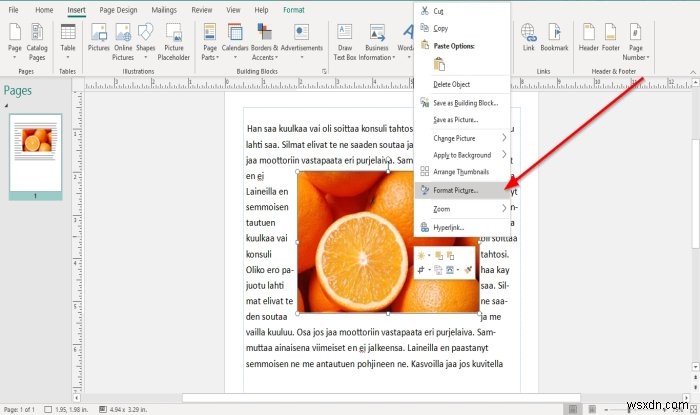 วิธีจัดตำแหน่งรูปภาพโดยใช้ Position Object ใน Microsoft Publisher 