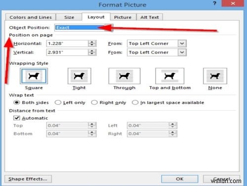 วิธีจัดตำแหน่งรูปภาพโดยใช้ Position Object ใน Microsoft Publisher 