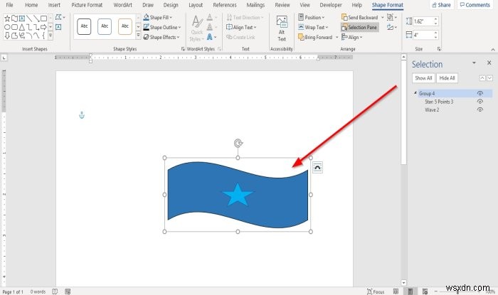 วิธีจัดกลุ่มวัตถุใน Microsoft Word 