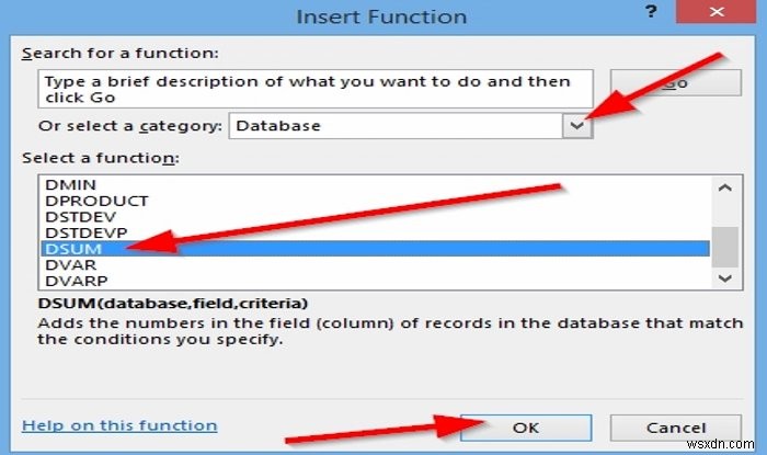 วิธีใช้ฟังก์ชัน DSUM ใน Microsoft Excel 