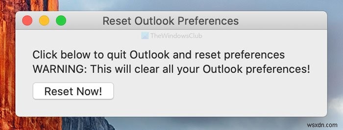 การแจ้งเตือนของ Outlook ไม่ทำงานบน Mac 