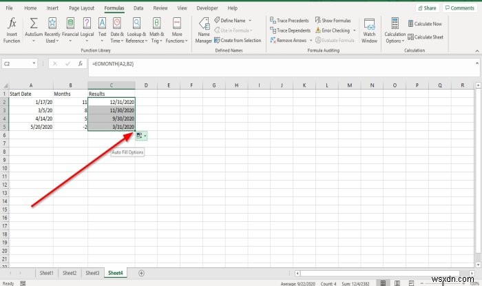 วิธีใช้ฟังก์ชัน EDATE และ EOMONTH ใน Excel 