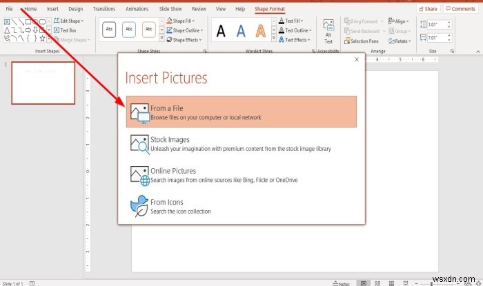 วิธีเพิ่มรูปภาพภายในข้อความใน Microsoft PowerPoint 