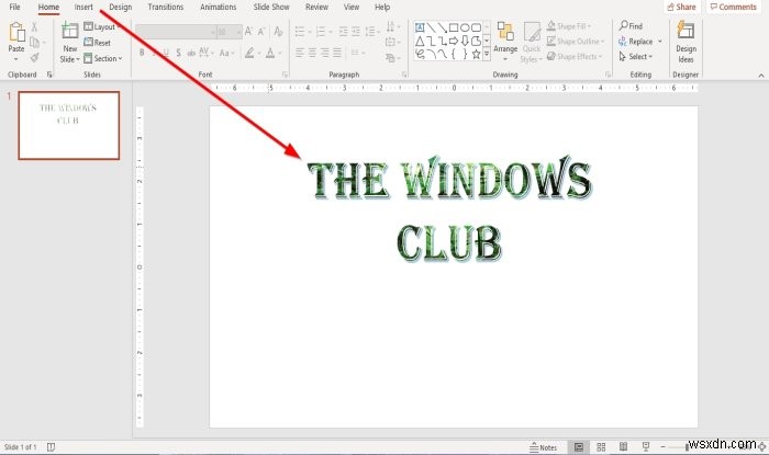 วิธีเพิ่มรูปภาพภายในข้อความใน Microsoft PowerPoint 