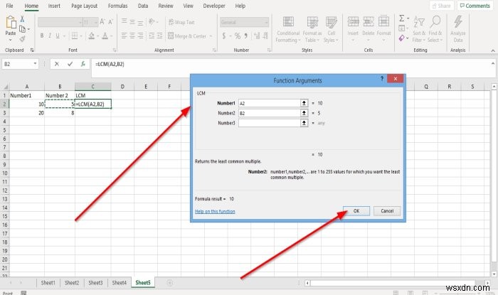 วิธีใช้ฟังก์ชัน INT และ LCM ใน Microsoft Excel 