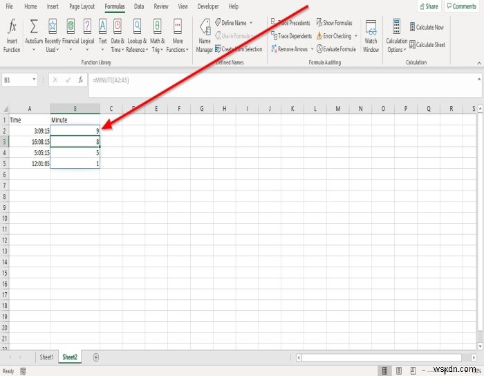 วิธีใช้ฟังก์ชันชั่วโมง นาที และวินาทีใน Microsoft Excel 