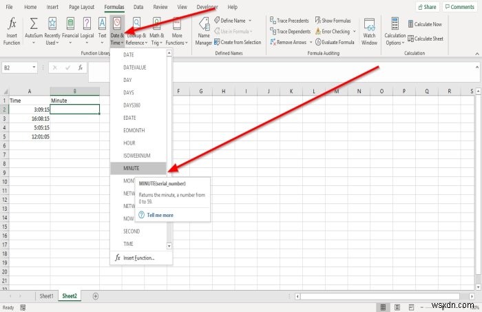 วิธีใช้ฟังก์ชันชั่วโมง นาที และวินาทีใน Microsoft Excel 