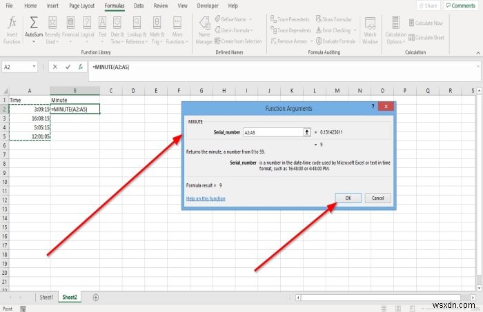 วิธีใช้ฟังก์ชันชั่วโมง นาที และวินาทีใน Microsoft Excel 