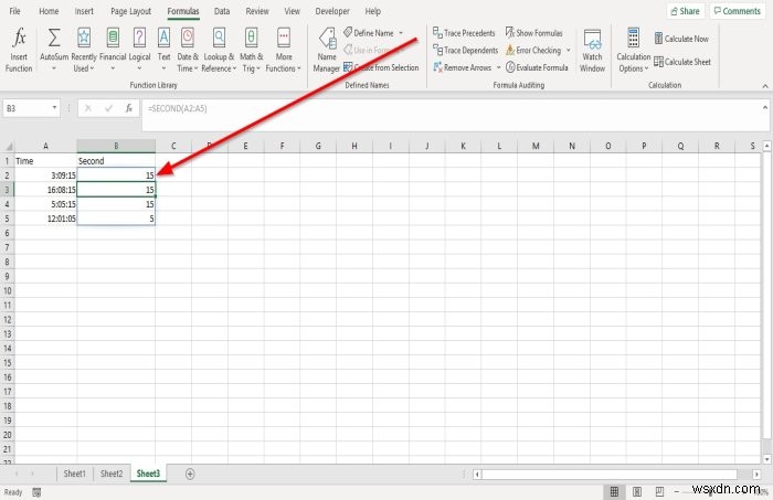 วิธีใช้ฟังก์ชันชั่วโมง นาที และวินาทีใน Microsoft Excel 