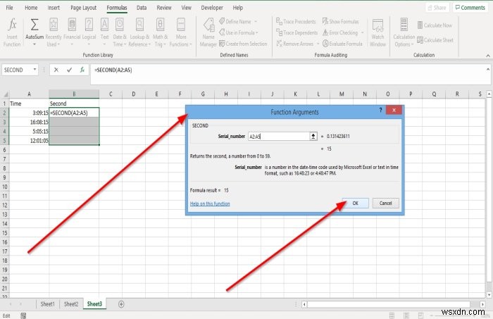 วิธีใช้ฟังก์ชันชั่วโมง นาที และวินาทีใน Microsoft Excel 