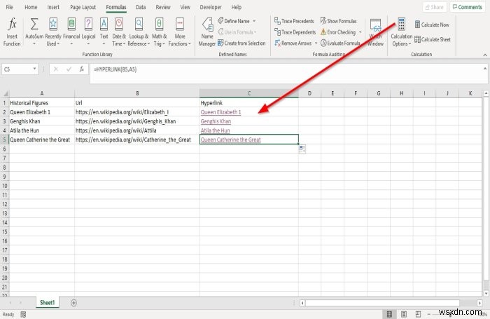 วิธีใช้ฟังก์ชันไฮเปอร์ลิงก์ใน Microsoft Excel 