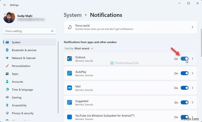 การแจ้งเตือนของ Microsoft Outlook ไม่ทำงานบน Windows 11/10 