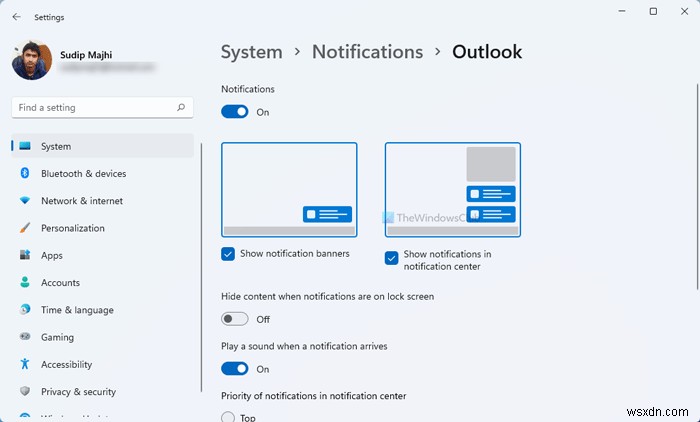 การแจ้งเตือนของ Microsoft Outlook ไม่ทำงานบน Windows 11/10 