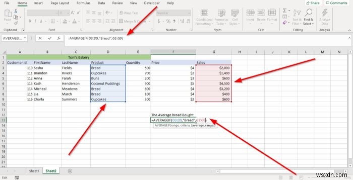 วิธีใช้ AVERAGEIF และ AVERAGEIFS ใน Microsoft Excel 