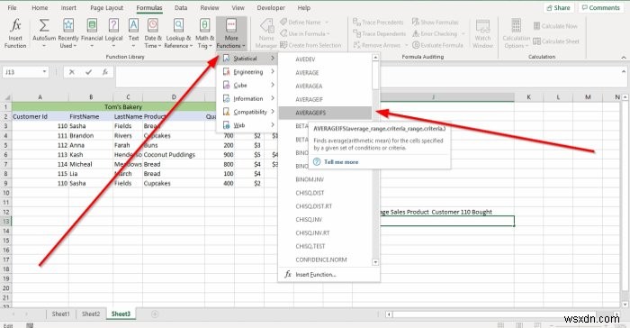 วิธีใช้ AVERAGEIF และ AVERAGEIFS ใน Microsoft Excel 