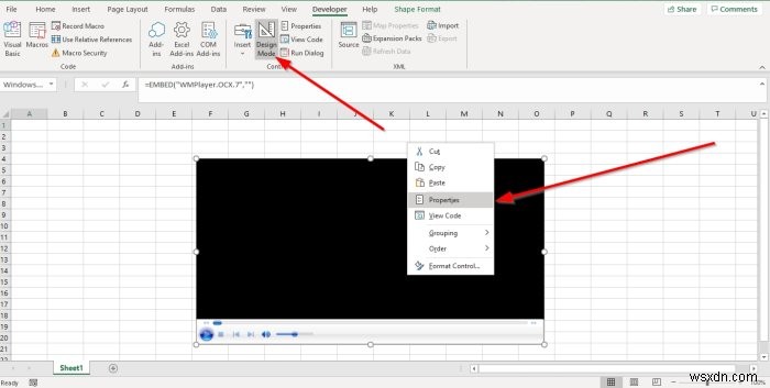 วิธีเล่นวิดีโอและเสียงใน Microsoft Excel 