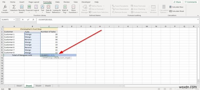 วิธีใช้ฟังก์ชัน SUMIF และ SUMIFS ใน Microsoft Excel 