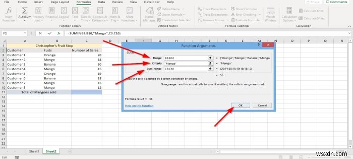 วิธีใช้ฟังก์ชัน SUMIF และ SUMIFS ใน Microsoft Excel 