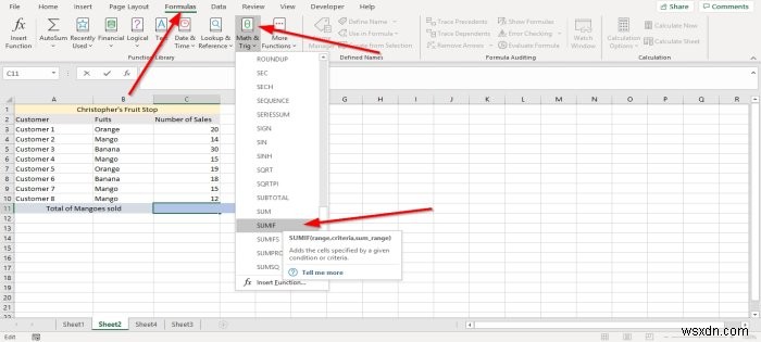 วิธีใช้ฟังก์ชัน SUMIF และ SUMIFS ใน Microsoft Excel 