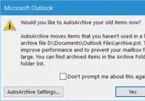 เก็บถาวรรายการเก่าของคุณใน Microsoft Outlook บน Windows 11/10 
