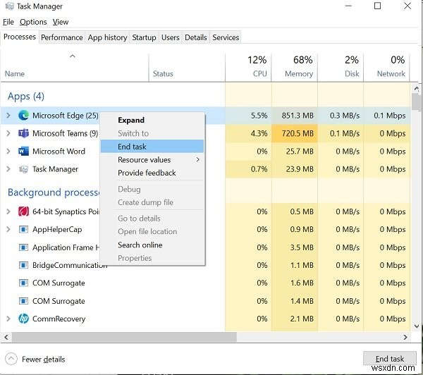 แก้ไขปัญหาหน่วยความจำสูงและการใช้งาน CPU ของ Microsoft Teams