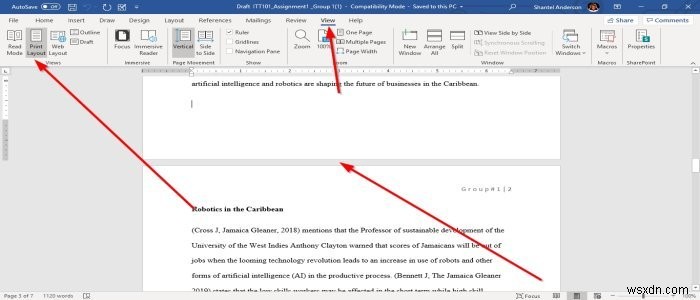 วิธีการใช้ Views ต่างๆ กับเอกสารใน Microsoft Word 