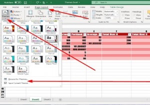 วิธีเพิ่มหรือเปลี่ยนธีมสำหรับเวิร์กบุ๊กใน Excel 