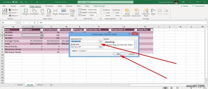 วิธีเพิ่มหรือเปลี่ยนธีมสำหรับเวิร์กบุ๊กใน Excel 