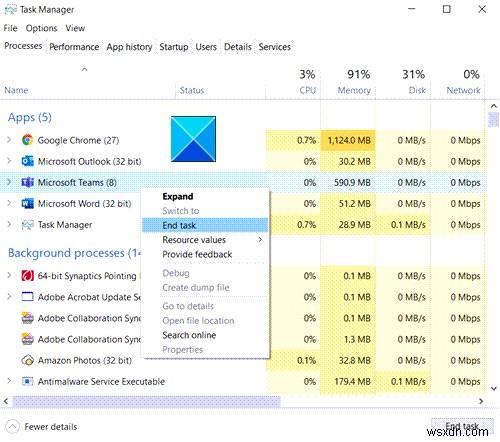 Microsoft Teams Error CAA2000B เราไม่สามารถลงทะเบียนอุปกรณ์ของคุณได้ 