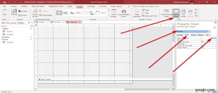 วิธีสร้างรายงานโดยใช้ Microsoft Access 