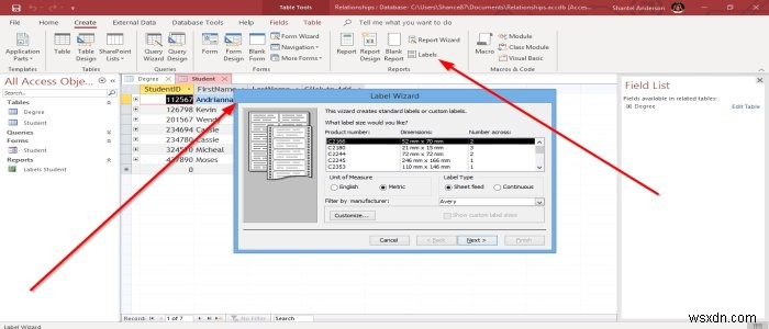 วิธีสร้างรายงานโดยใช้ Microsoft Access 