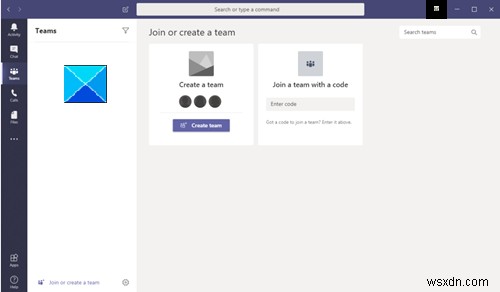 ปฏิทิน Microsoft Teams หายไปหรือไม่แสดง 