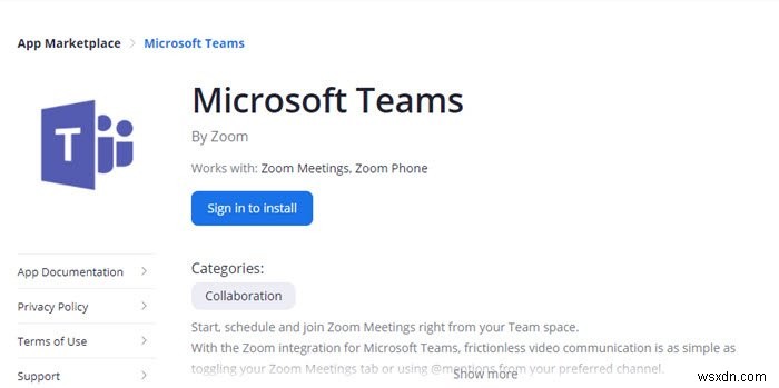 วิธีเพิ่ม Zoom ให้กับ Microsoft Teams 