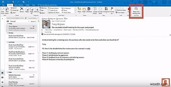 วิธีใช้ Microsoft FindTime เพื่อกำหนดเวลาการประชุมได้เร็วขึ้นบน Outlook 