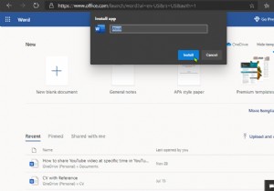 วิธีติดตั้ง Office Web app เป็น PWA บน Windows 11/10 
