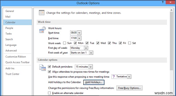 วิธีสร้างและเพิ่มวันหยุดในปฏิทิน Outlook