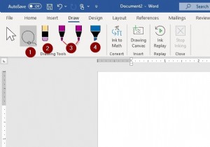 วิธีการวาดใน Microsoft Word โดยใช้เครื่องมือแท็บการวาด