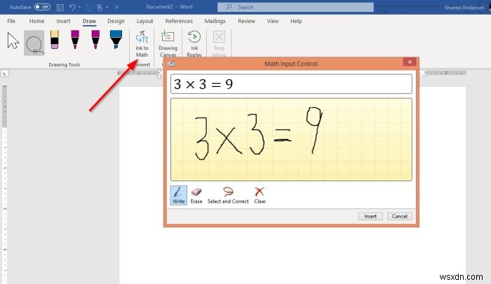 วิธีการวาดใน Microsoft Word โดยใช้เครื่องมือแท็บการวาด