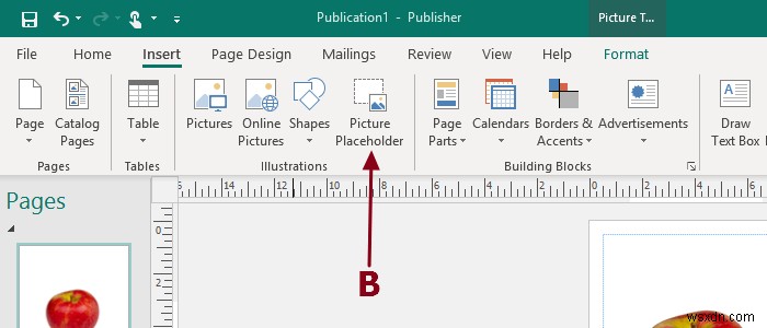 เพิ่ม ย้าย และแก้ไขรูปภาพหรือรูปภาพใน Microsoft Publisher 