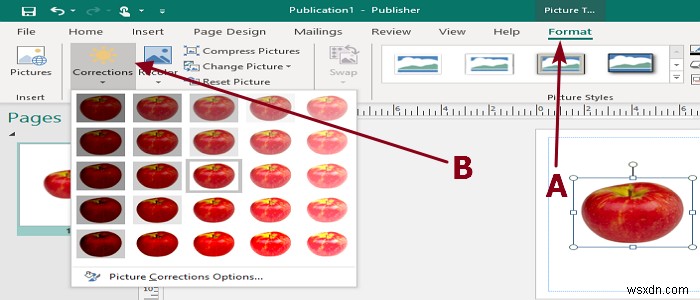 เพิ่ม ย้าย และแก้ไขรูปภาพหรือรูปภาพใน Microsoft Publisher 