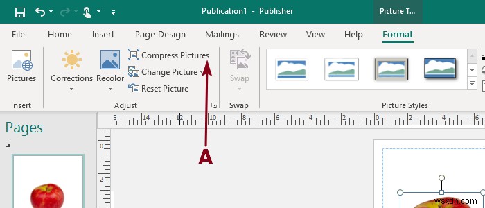 เพิ่ม ย้าย และแก้ไขรูปภาพหรือรูปภาพใน Microsoft Publisher 