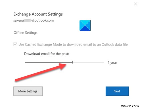 อีเมลบางฉบับเท่านั้นที่ซิงโครไนซ์ในไคลเอนต์เดสก์ท็อป Outlook 