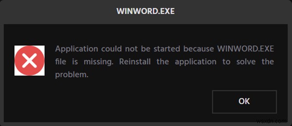 แก้ไขข้อผิดพลาด WINWORD.EXE ในแอปพลิเคชัน Office Word บน Windows 11/10 