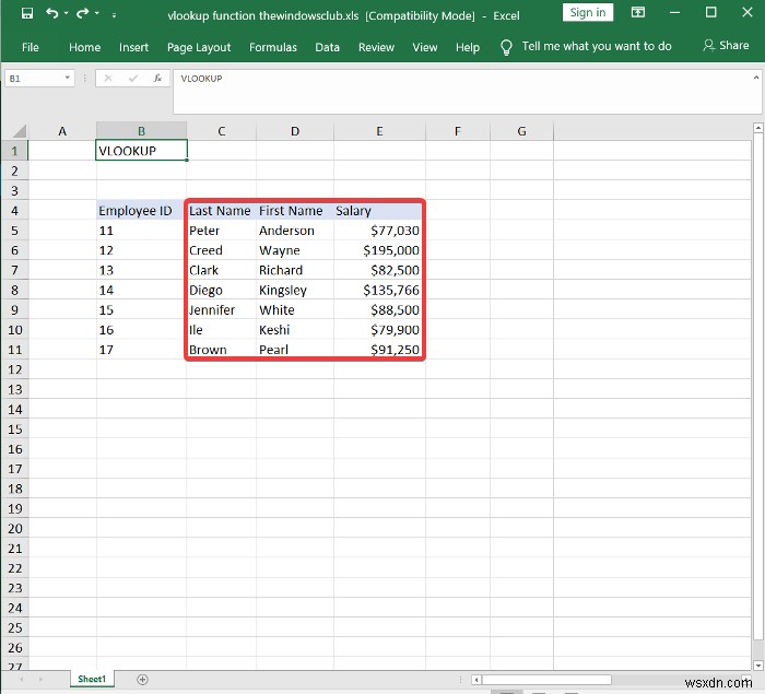 วิธีเขียน สร้าง และใช้ฟังก์ชัน VLOOKUP ใน Excel 