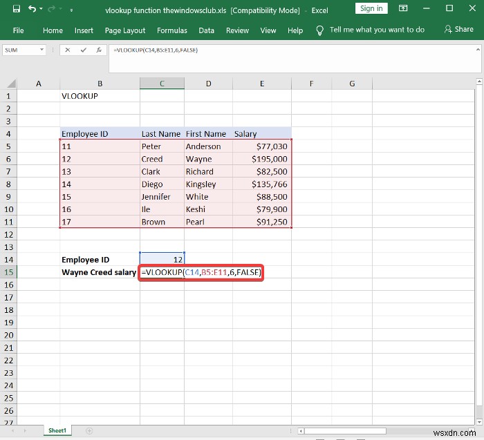 วิธีเขียน สร้าง และใช้ฟังก์ชัน VLOOKUP ใน Excel 