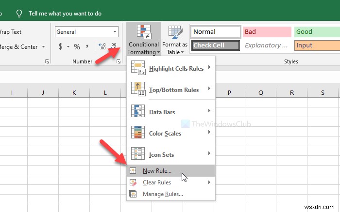 วิธีการใช้สีในแถวหรือคอลัมน์อื่นใน Excel 