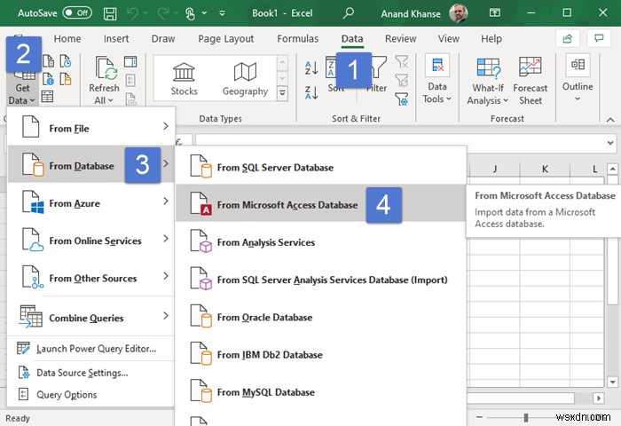 วิธีการนำเข้าข้อมูล Microsoft Access ไปยัง Microsoft Excel 