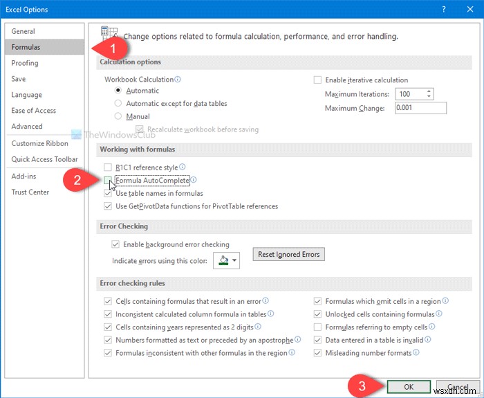 วิธีแสดงหรือซ่อนรายการสูตรขณะพิมพ์ใน Excel 