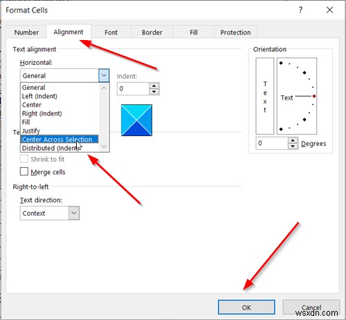 ปุ่มผสานและศูนย์หายไป เป็นสีเทาหรือไม่ทำงานใน Excel 